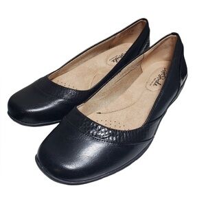 Life Stride Deja Vu Black Snake Print Flats Sz 5.5 7M